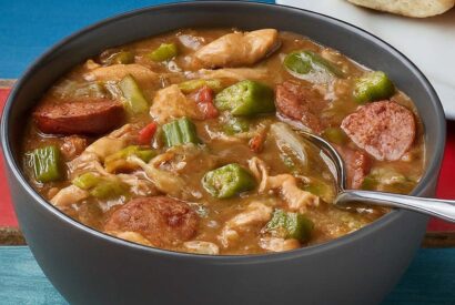 Thumbnail for Cajun Chicken and Sausage Gumbo