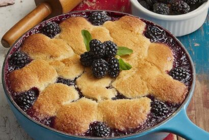 Thumbnail for Simple Skillet Blackberry Cobbler